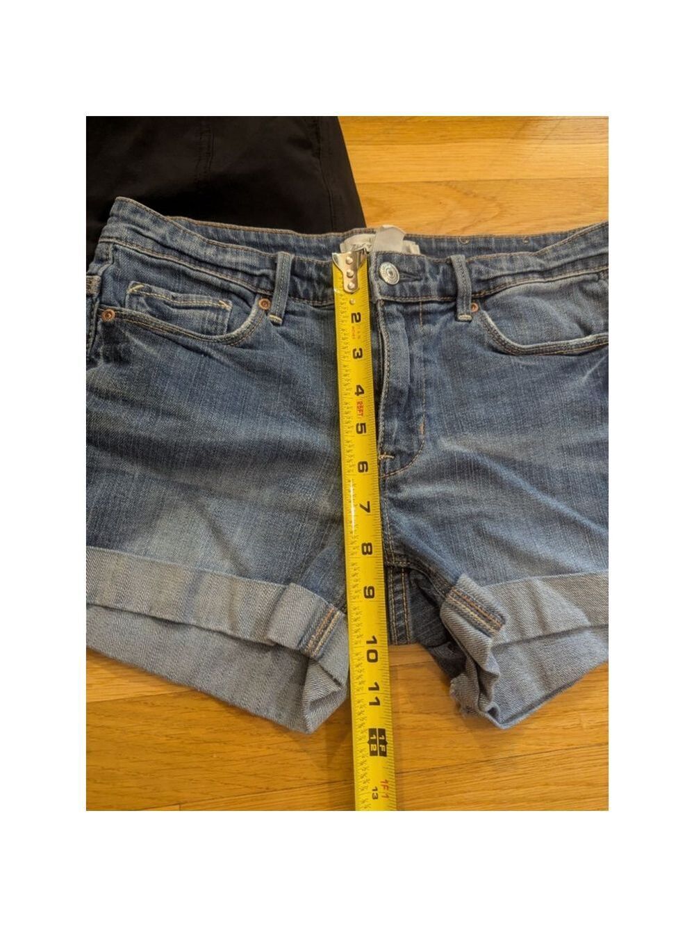 H&M LOGG Blue Denim Jean Shorts Size 27 - Picture 8 of 8